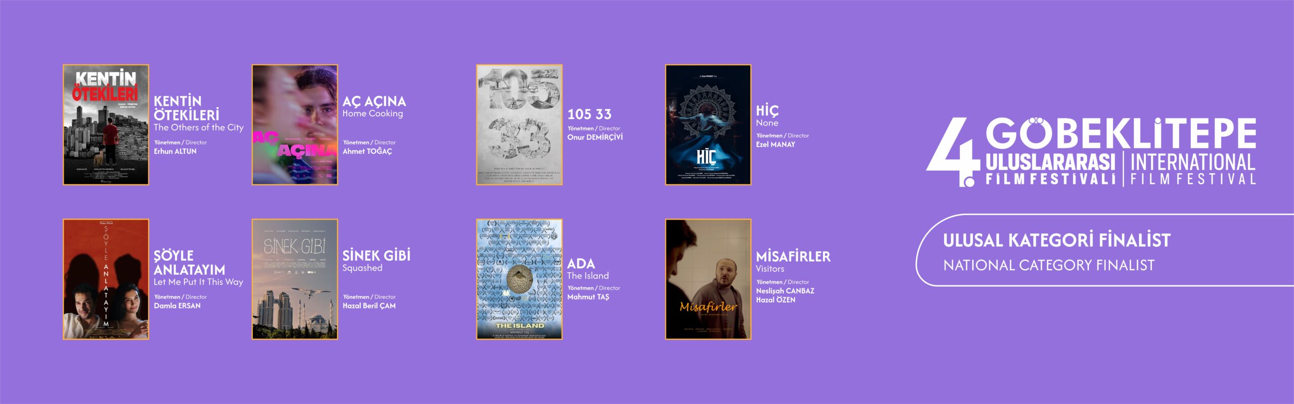 Ulusal Kategori Finalistleri Açıklandı / National Category Finalists Announced